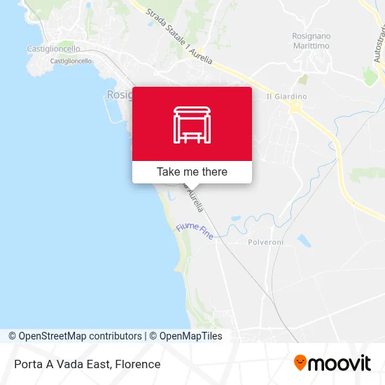 Porta A Vada East map