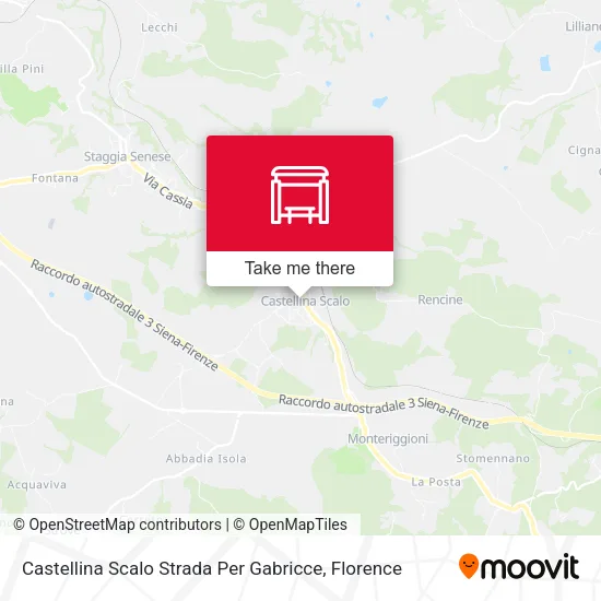 Castellina Scalo Strada Per Gabricce map