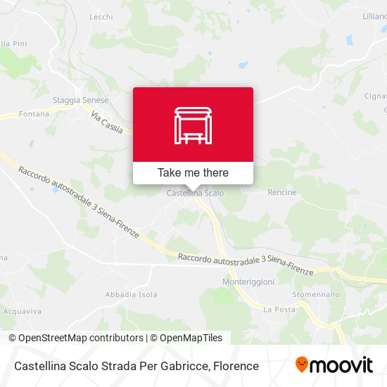 Castellina Scalo Strada Per Gabricce map