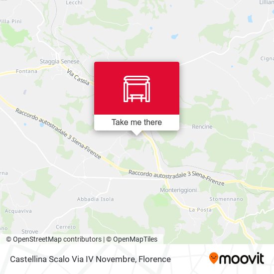 Castellina Scalo Via IV Novembre map