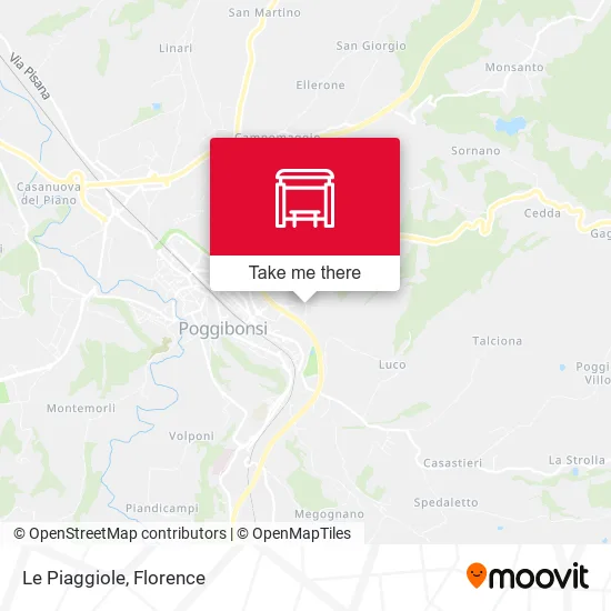 Le Piaggiole map