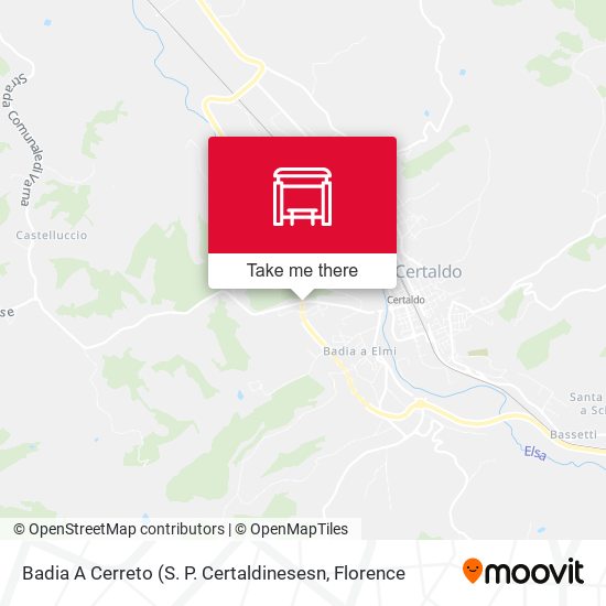 Badia A Cerreto map