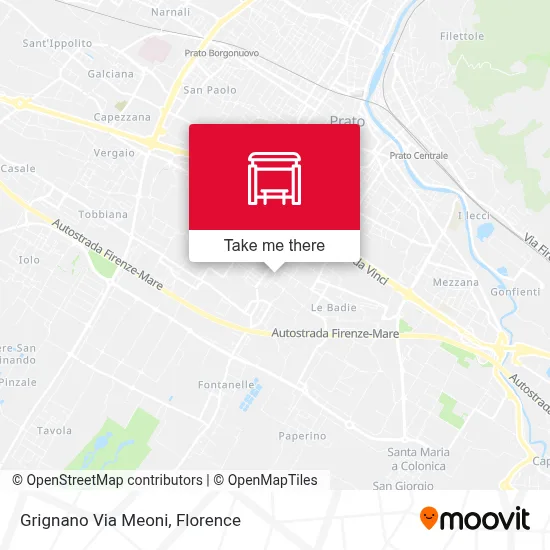 Grignano Via Meoni map