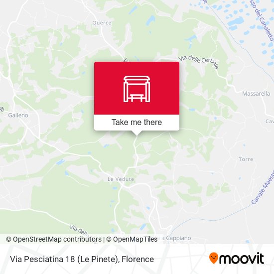 Via Pesciatina 18 (Le Pinete) map