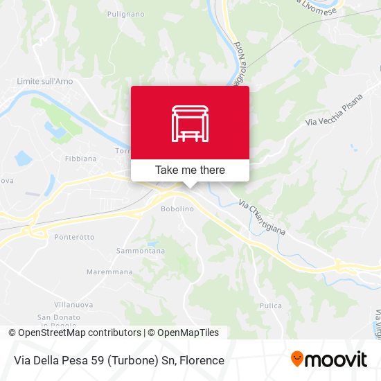 Via Della Pesa 59 (Turbone) Sn map