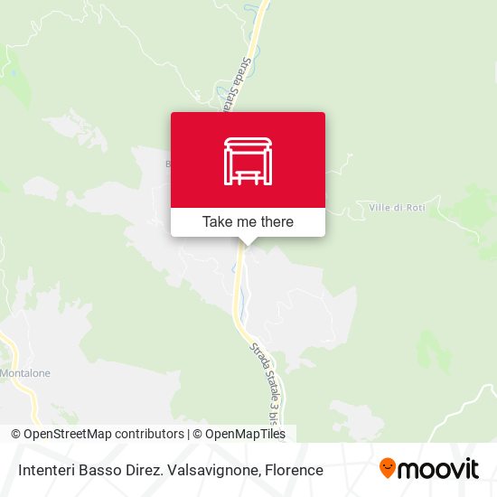 Intenteri Basso Direz. Valsavignone map
