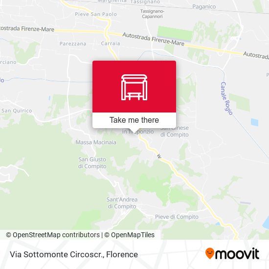 Via Sottomonte Circoscr. map