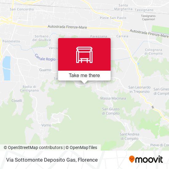 Via Sottomonte Deposito Gas map