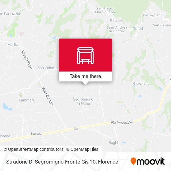 Stradone Di Segromigno Fronte Civ.10 map