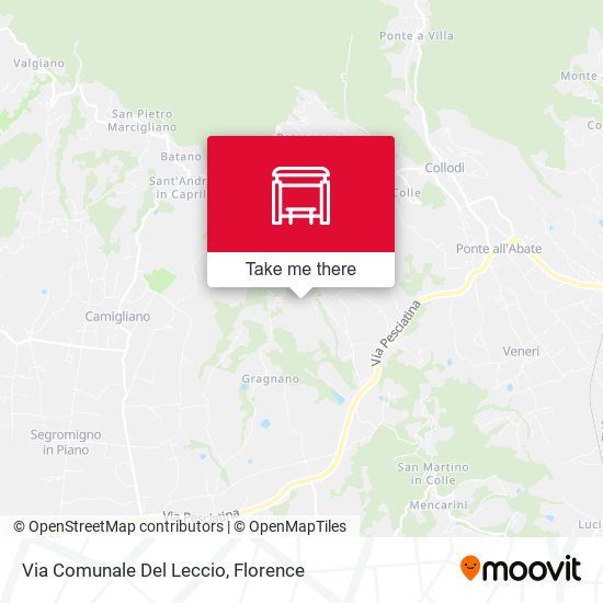 Via Comunale Del Leccio map