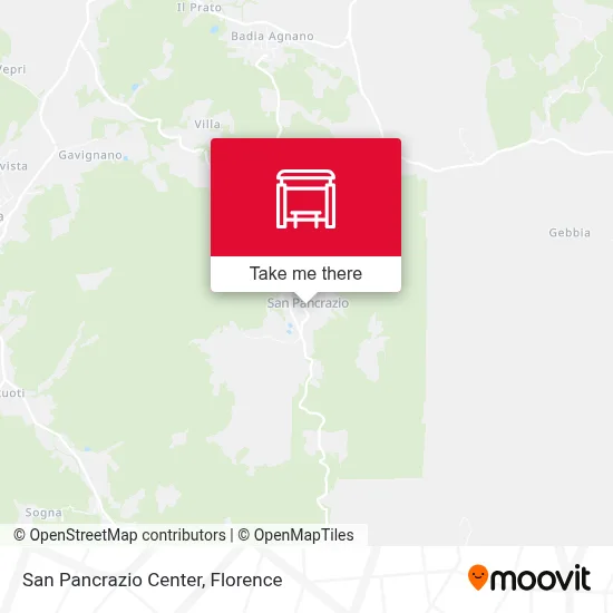San Pancrazio Center map