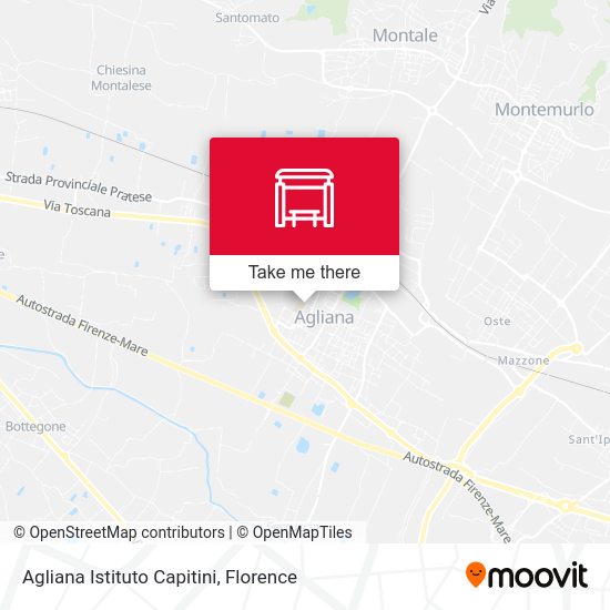 Agliana Istituto Capitini map