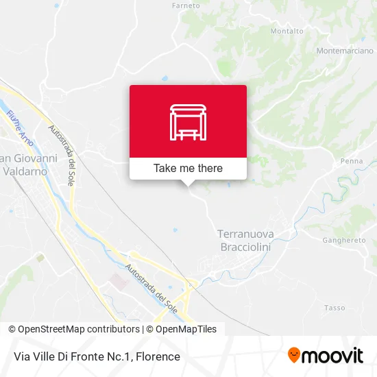 Via Ville Di Fronte Nc.1 map