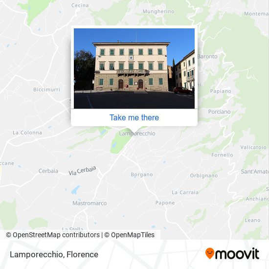 Lamporecchio map