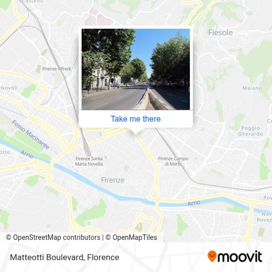 Matteotti Boulevard map