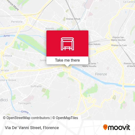 Via De' Vanni Street map