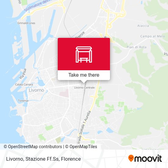 Livorno, Stazione Ff.Ss map