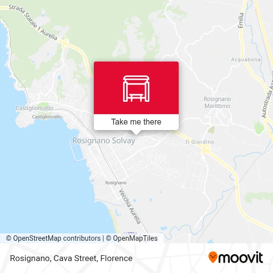 Rosignano, Cava Street map