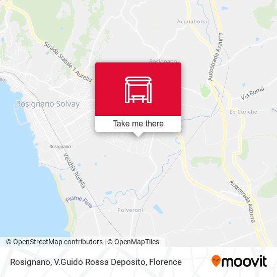 Rosignano, V.Guido Rossa Deposito map