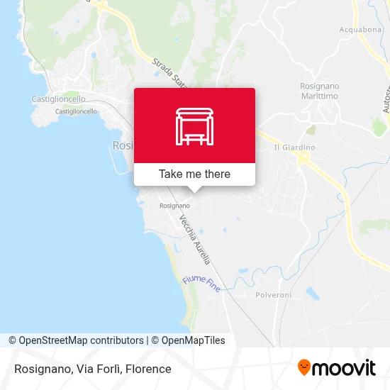 Rosignano, Via Forlì map