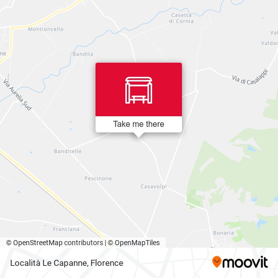 Località Le Capanne map