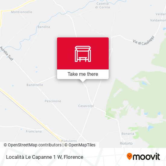 Località Le Capanne 1 W map