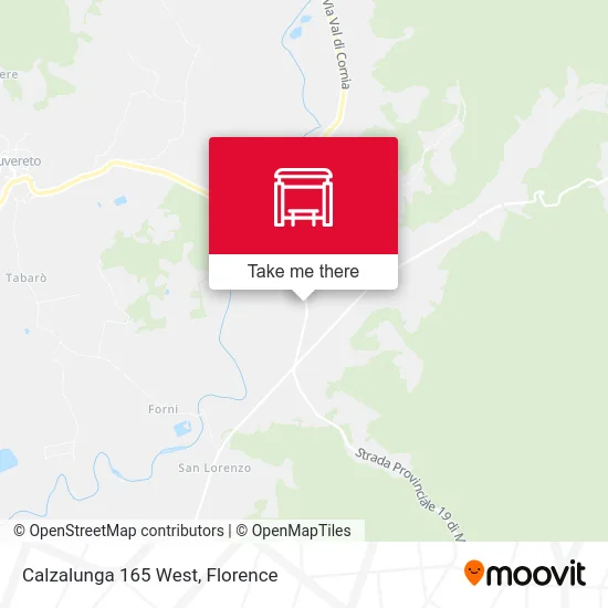 Calzalunga 165 West map