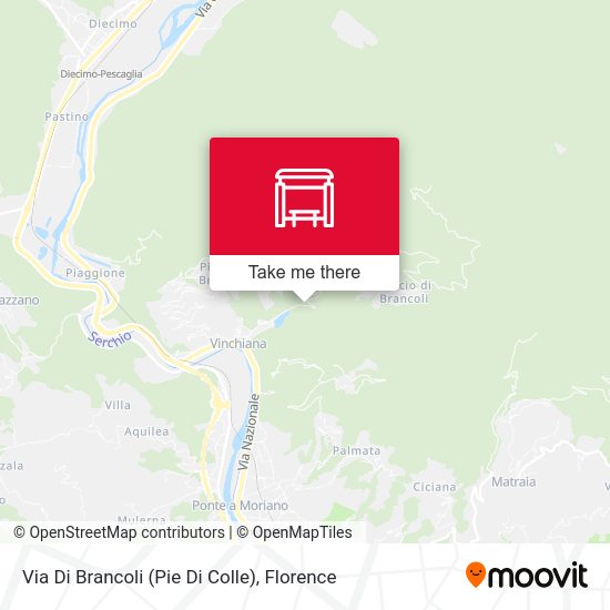 Via Di Brancoli  (Pie Di Colle) map