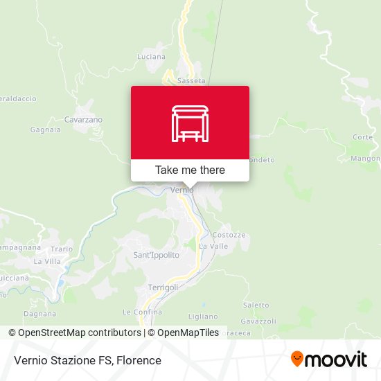 Vernio Stazione FS map