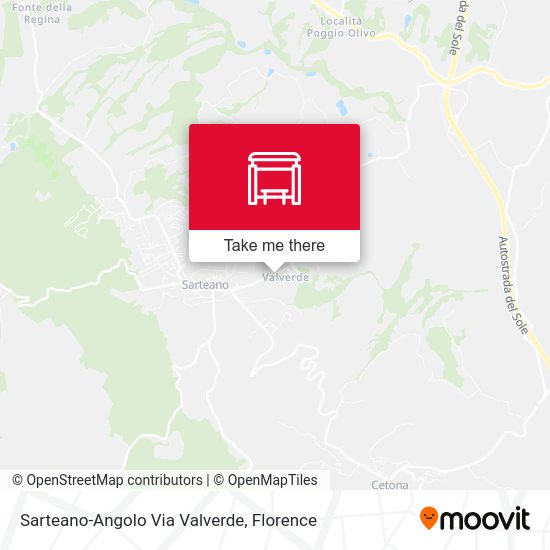 Sarteano-Angolo Via Valverde map