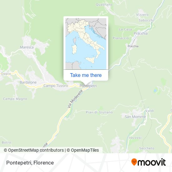 Pontepetri map