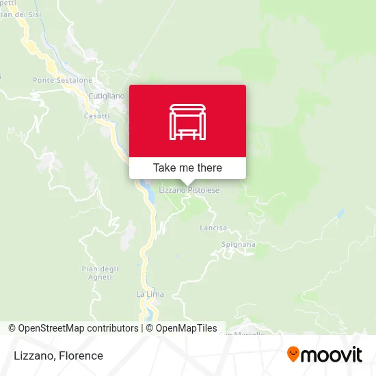 Lizzano map