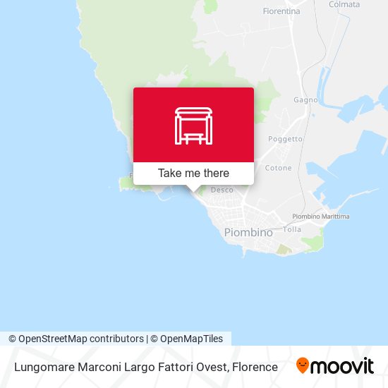 Lungomare Marconi Largo Fattori Ovest map