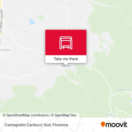 Castagneto Carducci Sud map