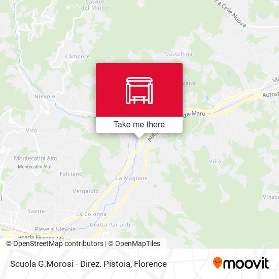 Scuola G.Morosi - Direz. Pistoia map