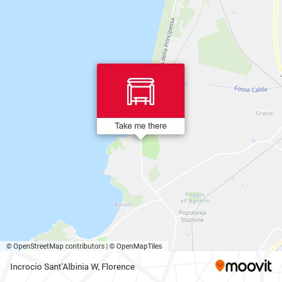 Incrocio Sant'Albinia W map