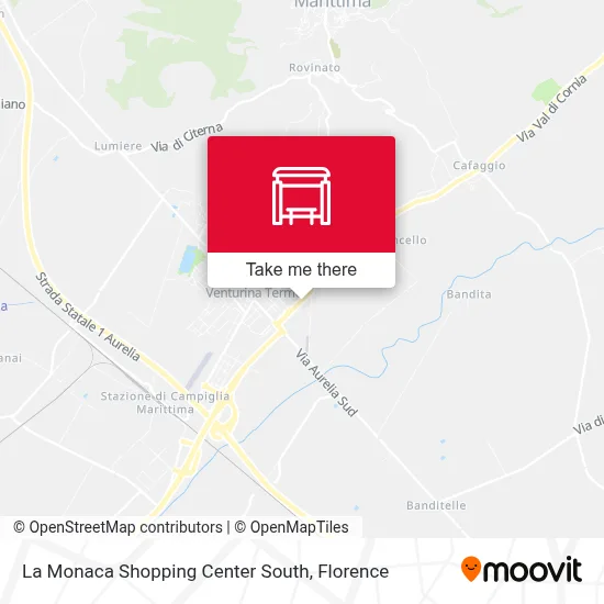 La Monaca Shopping Center South map