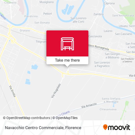 Navacchio Centro Commerciale map