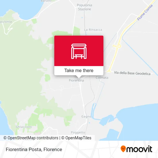 Fiorentina Posta map