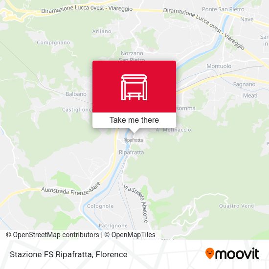 Stazione FS Ripafratta map