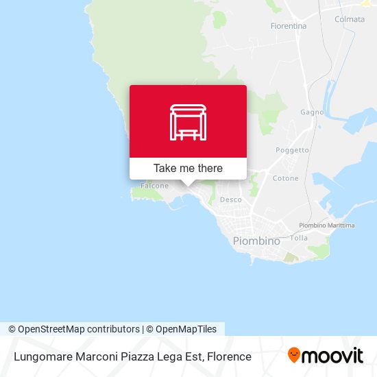 Lungomare Marconi Piazza Lega Est map