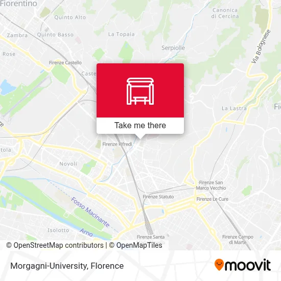 Morgagni-University map