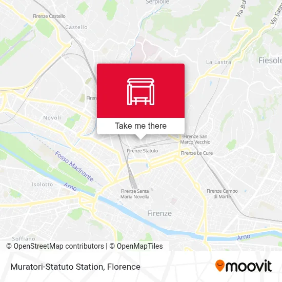 Muratori-Statuto Station map
