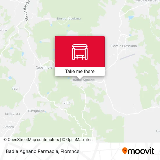 Badia Agnano Farmacia map