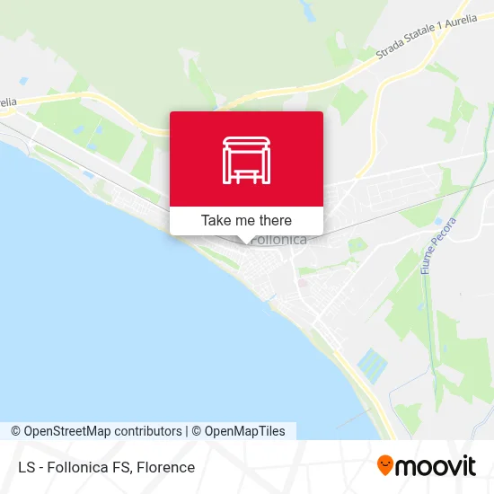 LS - Follonica FS map