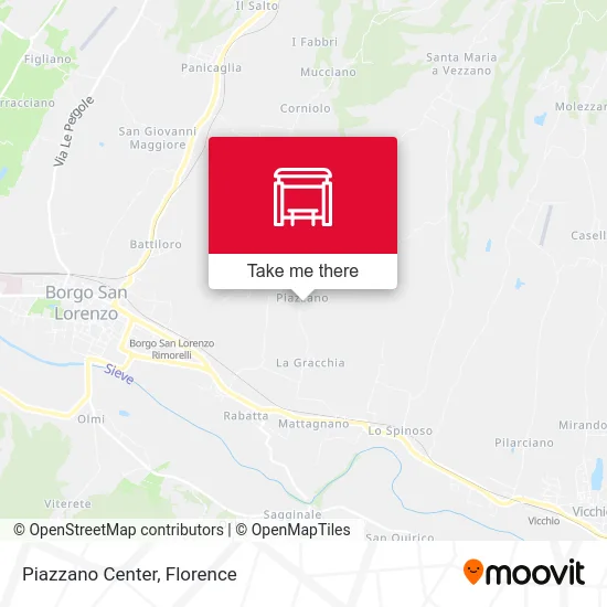 Piazzano Center map