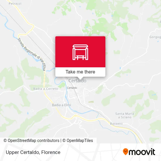 Upper Certaldo map
