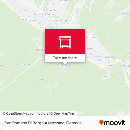 San Romano Di Borgo A Mozzano map