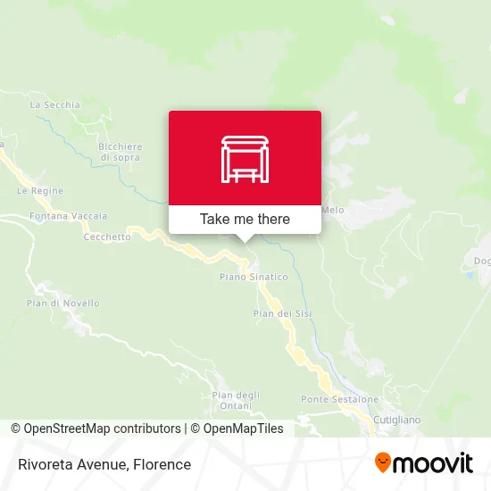 Rivoreta Avenue map