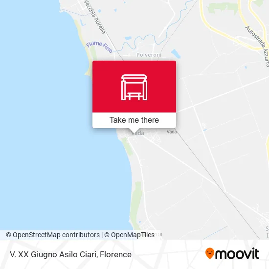 V. XX Giugno Asilo Ciari map